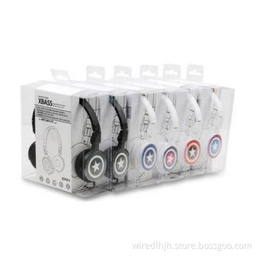 Headband Black Portable Stereo Head Phones , Hi-Fi Running